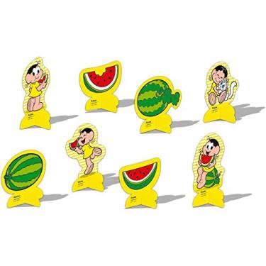 Imagem de Decoração de Mesa Magali Melancia Festcolor Vermelho/Amarelo