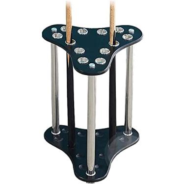Imagem de ZDJZMGZ Suporte para tacos de bilhar escolar, suporte para tacos de sinuca, suporte para tacos de sinuca, bar, madeira, tacos de sinuca, suporte vertical para tacos de sinuca, comporta 12 tacos de