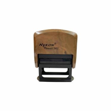 Imagem de Carimbo Automático Nykon 302, Amadeirado Black