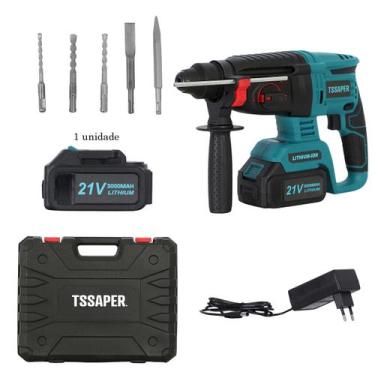 Imagem de Martelete rompedor Brushless 26mm com bateria de 21v 3000mah 4500bpm T