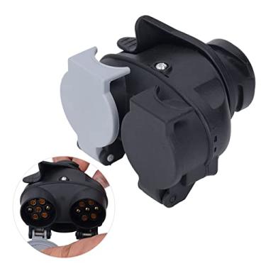 Imagem de Trailer Munefe 13 pinos a 7 pinos aptadores, trailer 13 pinos a 7 pinos conector, reboque de 13 pinos a 7 pinos, adequado para veículos equipados com uma barra de reboque de 13