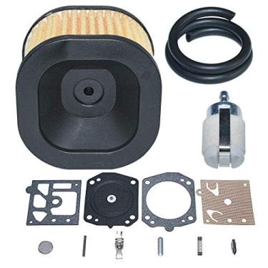 Imagem de AUMEL Kit de linha de filtro de combustível de ar HD 503818001 para Husqvarna 372 372XP com kit de reparo de carburador Walbro K10-HD.