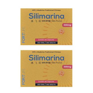 Imagem de Kit 2 Silimarina 300mg 60 Cápsulas - Fortlife