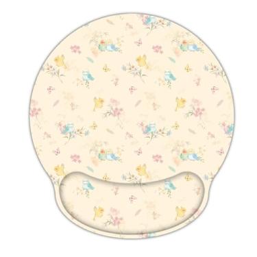 Imagem de AORTDES Mouse pad para jogos para laptop com suporte para descanso de pulso, tapete de mouse ergonômico de espuma de memória, base de borracha antiderrapante, almofada de mesa de trabalho para