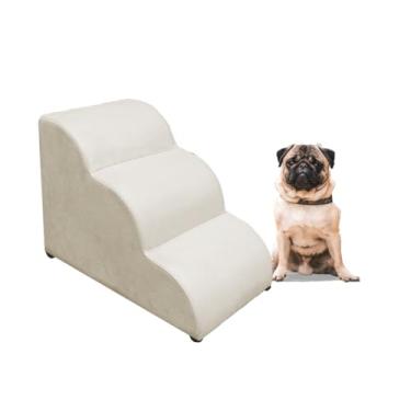 Imagem de Escadas Pet para Cachorro e Gato - Rampa Nuvem Macia e Segura(Bege)
