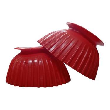 Imagem de Par Cloche Casco de Cavalo Borracha Proteção Vaquejada Cavalgada - sel
