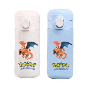 Imagem de Pokémon Pikachu Charizard Copo De Água De Aço Inoxidável 320/420ML Gar