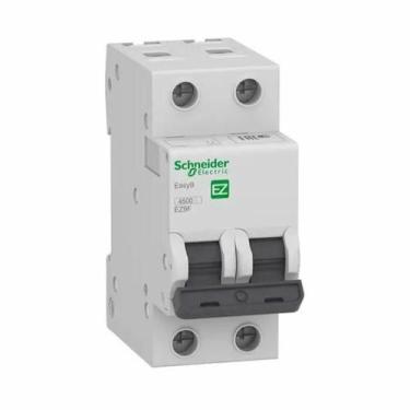 Imagem de DISJUNTOR BIPOLAR 63A CURVA B EASY9 3kA 220Vca - SCHNEIDER