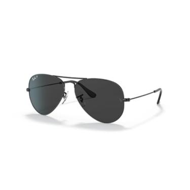 Imagem de Óculos de Sol Ray-Ban Polarizado Aviator Large Metal 0RB3025 002/48 Tam 58 / Preto - Lentes Preto