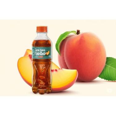Imagem de Chá Ice Tea Leão Sabor Pêssego 450ml - 6 Unidades