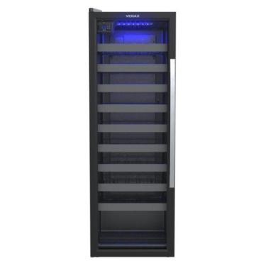 Imagem de Adega Piubella 200 para 50 Garrafas Preto Porta Invertida - VENAX, 110