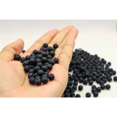 Imagem de Bola Emborrachada 8mm 50 gramas - Miçanga emborrachada conta, pulseira