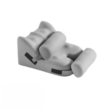 Imagem de Xiamenzcx Travesseiro multifuncional – Almofada de cunha ajustável 2 em 1 para leitura, descanso, elevação dos pés, suporte para gravidez e muito mais, para adultos, escritório, quarto, sofá (cinza)