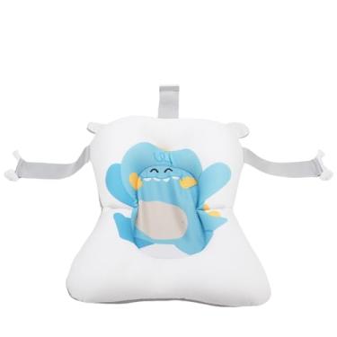 Imagem de Diydeg Baby Bath Seat Suporte Rede, Anti -Slip Slip Secando Rápida Ajusta Confortável Almofada de Banho de bebê Com Travesseiro de Apoio à Segurança, Assento (Padrão de dinossauros)