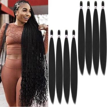 Imagem de Hair Zepin, trançado pré-esticado, 42 polegadas, 8 pacotes (1 GB)