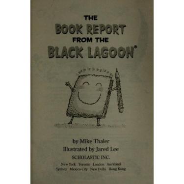 Imagem de Black Lagoon The Book Report From The Black Lagoon Pb