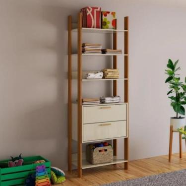 Imagem de Closet Modulado 2 Gavetas 5 Prateleiras 73,5cm TW401 Dalla Costa, Off 