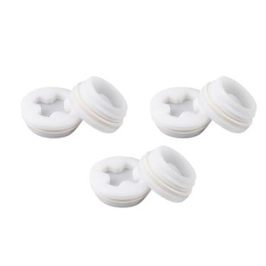 Imagem de Tampa com rosca de 5 cm, pacote com 6 tambores, rosca fina para tambores de plástico de 140 litros (6 peças)