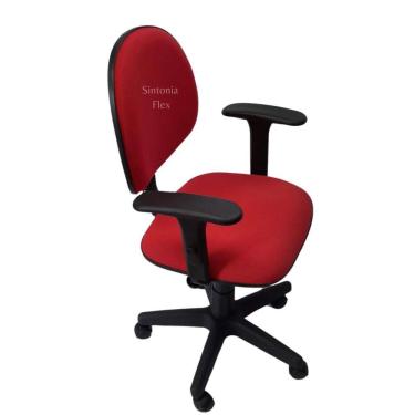 Imagem de Cadeira Executiva Giratoria Braço Regulagem Altura E Pistão