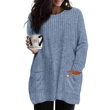 Imagem de Blusa TIYOMI Plus Size leve, manga comprida, suéter feminino