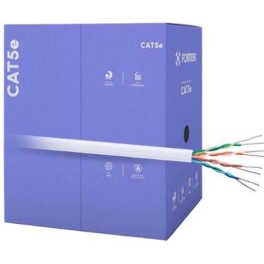 Imagem de Cabo De Rede Cat5E 305M Fortrek Fk500C Cmx Branco - Cx / 305