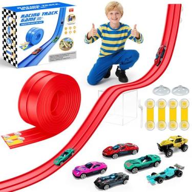 Imagem de Pista de Carreras Flexible EFCRBS de 4.5 metros con 6 Coches para Niño