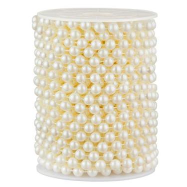 Imagem de Grânulos de pérolas artificiais Garland ZPEXRV 14,7 m, marfim, 8 mm