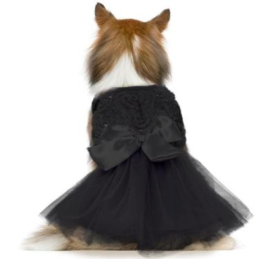 Imagem de Vestido de cachorro QBLEEV Wedding para cães médios Saia tutu de renda