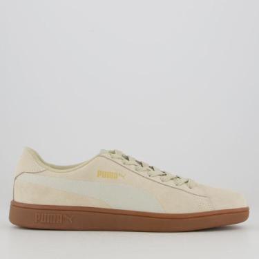 Imagem de Tênis Puma Smash V2 BDP Bege e Marrom, 41