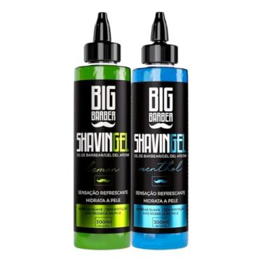 Imagem de Kit Shaving Gel De Barbear Lemon Menthol Atacado Big Barber