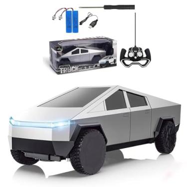 Imagem de Powvan Cyber Electric Truck Remote Control Car Toy Dual Motor Dual Battery RC Car 2.4 Ghz Agile and Convenient Control 1/18 Model Truck Light Effect Age for 3 4 5 6 7 Year Old