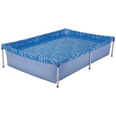 Imagem de Piscina Estrutural Armação Retangular Infantil 1000L PVC Mor