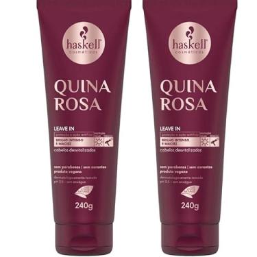 Imagem de Kit 2 Leave in Haskell Creme De Pentear Quina Rosa 240gr
