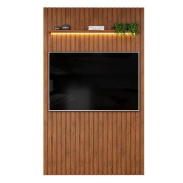 Imagem de Painel Para TV Até 55 Polegadas 1,43m Ripado Autêntico com Led e Prate