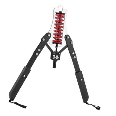 Imagem de RNXRZANK Aparelho para Exercícios de Braço com Barra de Resistência Ajustável E Botão de Ajuste de Comprimento de 41 Cm para Fortalecimento Dos Braços, Mola dupla