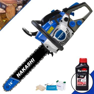 Imagem de Motosserra Nakashi Ncs 400 40,1cc Com Sabre De 16 Com Carburador Walbro 55600010 + Óleo Toyama Fg50