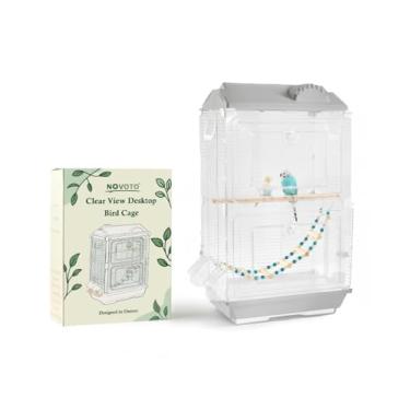 Imagem de Gaiola de pássaro de visão clara, gaiola grande interna para periquito, periquitos, calopsitas, jaula para pajaritos, materiais seguros e fáceis de limpar