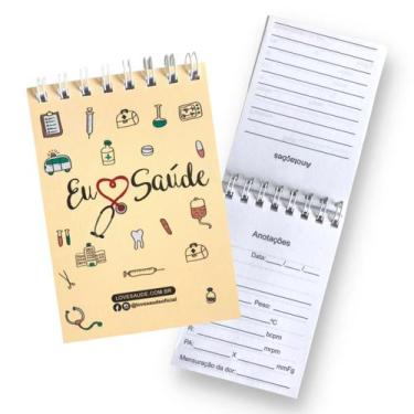 Imagem de Bloco Bloquinho de Anotações Anotacoes Personalizado Enfermagem Eu Amo