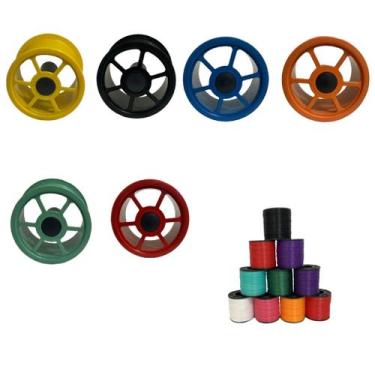 Imagem de Kit Carretilha De Pipa 21cm E Linha Nylon 100 Jardas - ARV