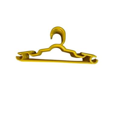 Imagem de Kit Cabide Infantil Para Roupas 50 unidades (Amarelo), Cabide Antideslizante Reforçado Multiuso, Contém Porta Lenço, Vestidos, Cabides para Calças, Casaco, Camisetas, Bermudas