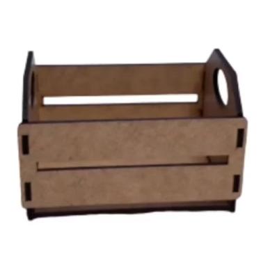 Imagem de Caixote de Madeira MDF Caixote de Feira para Decorações Artesanatos Brindes Cestas de Café da Manhã Artesanatos