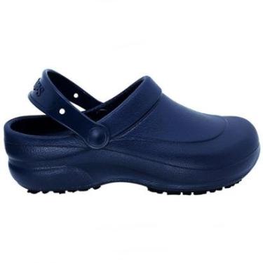 Imagem de Babuche Unissex Profissional SoftWorks Antiderrapante Para Trabalho EPI C.A. 27.921 EVA BB60 Marinho-Unissex
