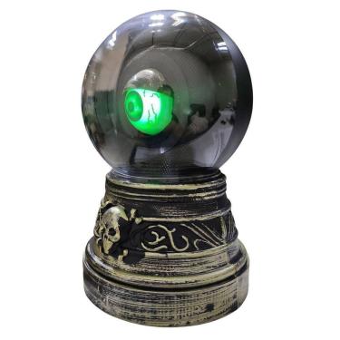 Imagem de Bola Cristal Olho Hallowen Acende Mexe Decoraçao Festa Susto Som Campainha Terror Horripilante Assombraçao