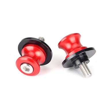 Imagem de Goldfire 2 peças de 8 mm M8 X1,5 bobinas deslizantes de braço giratório para motocicleta CNC parafuso de suporte para Kawasaki Z650 Z800 Z900 Z1000 (vermelho)