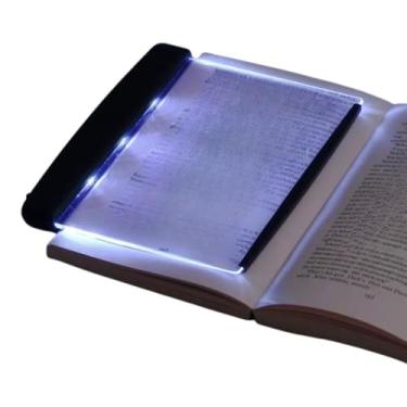 Imagem de Luz de Leitura para Livros sem Reflexo, Luminária Portátil para Cabeceira e Quarto