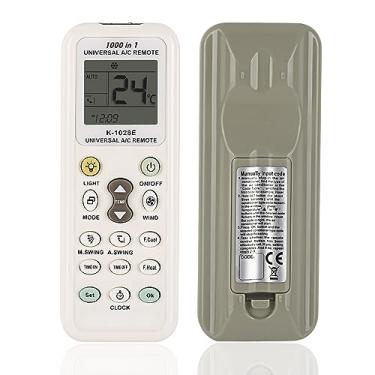 Imagem de K-1028E Controle remoto universal de ar condicionado para LG, Midea, Fujitsu, Panasonic, Samsung Air Condition, controlador A/C 1000 em 1 para mais de 99% das marcas (branco-marrom)