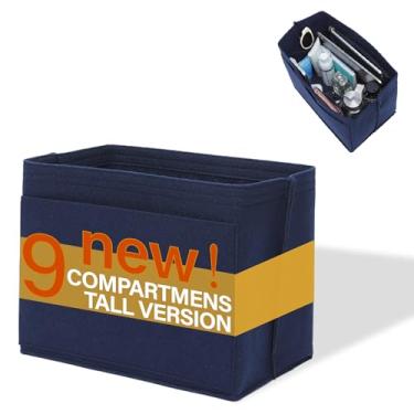 Imagem de KESOIL Organizador de bolsa para Longchamp Le Pliage – Versão alta, bolsa campeã longa de feltro premium mantém a forma da bolsa com zíper de metal