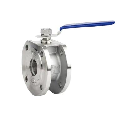 Imagem de Válvula De Esfera Tipo Wafer Em Aço Inoxidável 304/316L, 1 Peça, Estilo Italiano, Fina, Manual, Resistente A Vazamentos De 1,6 MPa Para Controle De Água.(SS316L,DN50)