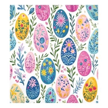 Imagem de Qilmy Linda capa magnética para máquina de lavar louça, ovos de páscoa, 58 x 66 cm, capa decorativa para geladeira para porta da frente, adesivo magnético, máquina de lavar, painel de geladeira