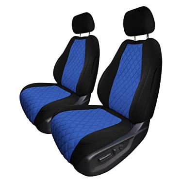 Imagem de FH Group Capas de assento de neoprene personalizadas para Honda CR-V LX 2017-2022 | EX | EX-L com inserção Neosupreme resistente à água azul frontal